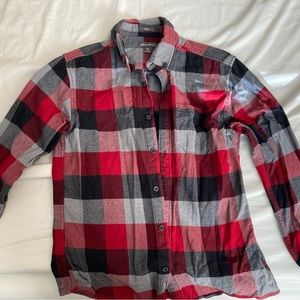 Eddie Bauer medium red and black flannel